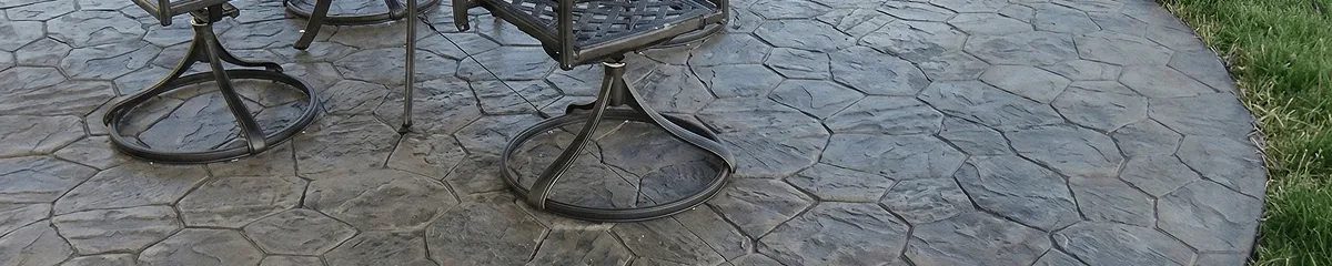 Garden relaxation area with professionally installed stone flooring in Columbus GA
